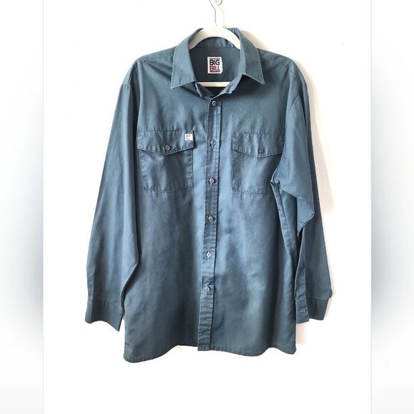 Big Bill Other - Big Bill Green Long Sleeve Button Down Work Shirt